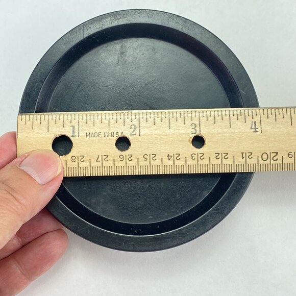 Vintage Compo-Site Black Silver Tone Scroll Design Taper Candle Holders - Picture 11 of 11